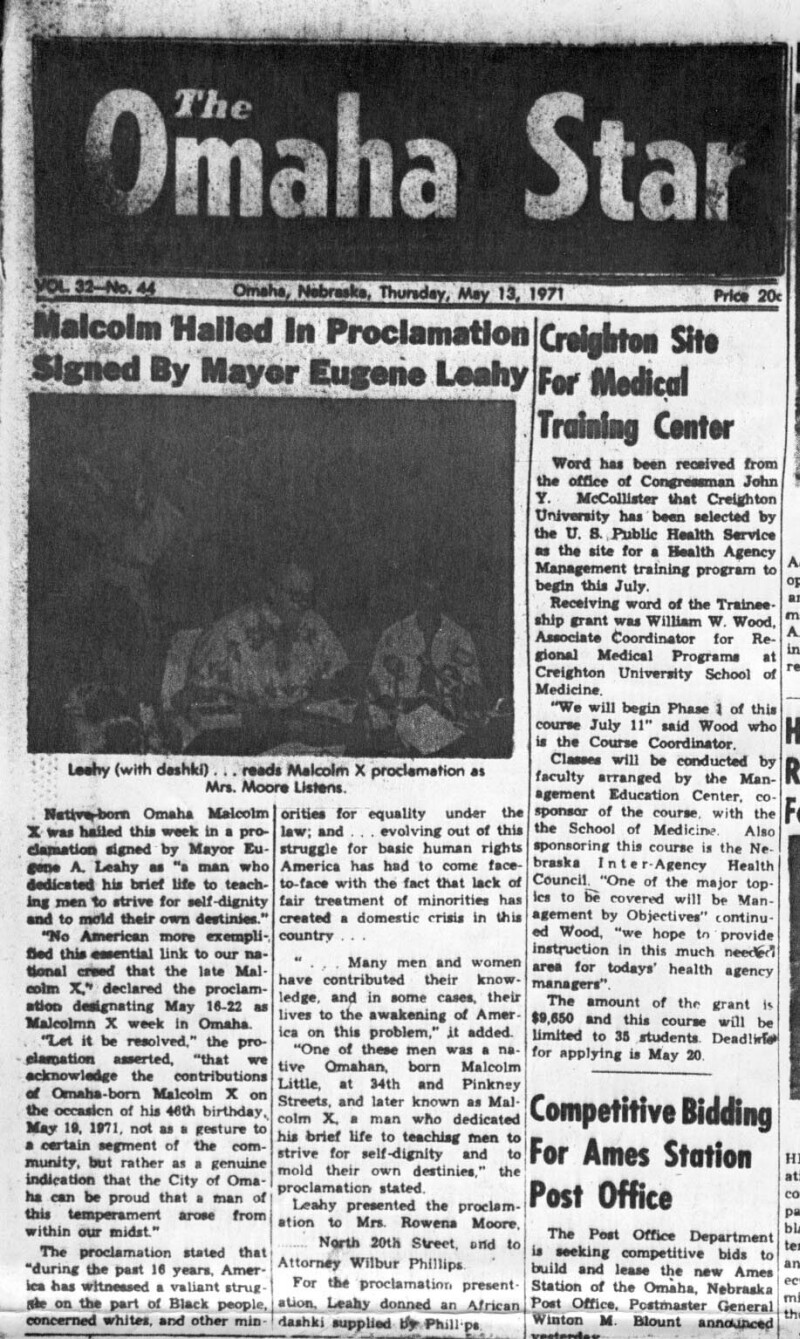 Malcolm X Newspaper Articles