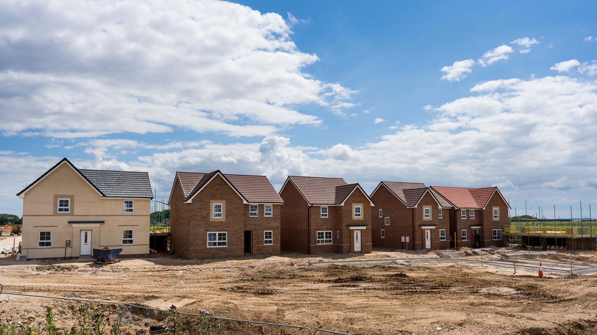 New houses built in Brough Brough South Development