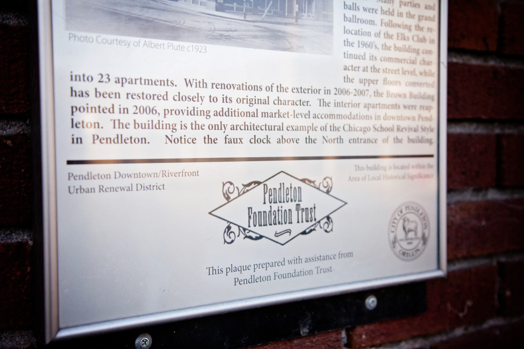 The History of the Brown Building in Pendleton Oregon The Brown