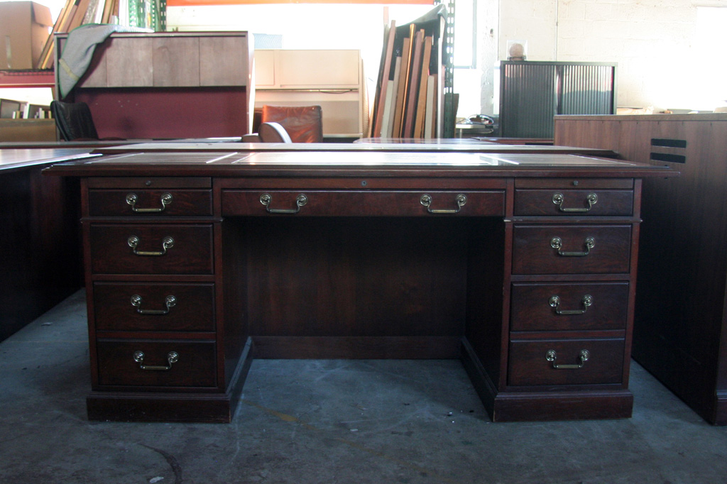 Kimball President DoublePedestal Desk eBay