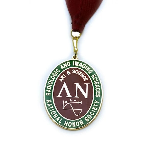 Lambda Nu Medallion on Ribbon Brown's Graduation Supplies & Awards