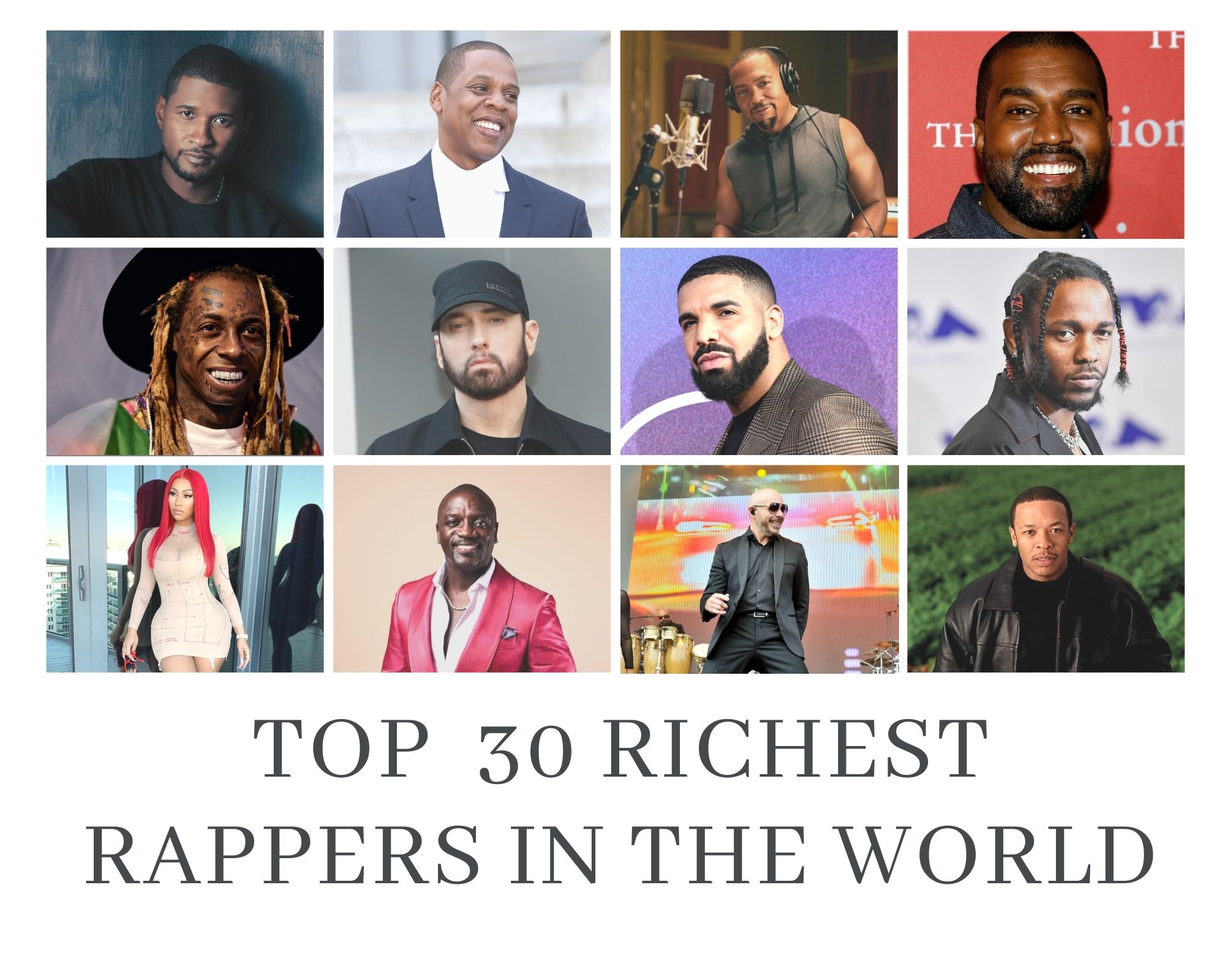 Richest Rappers Top 30 Rappers in the World Worth 2020)