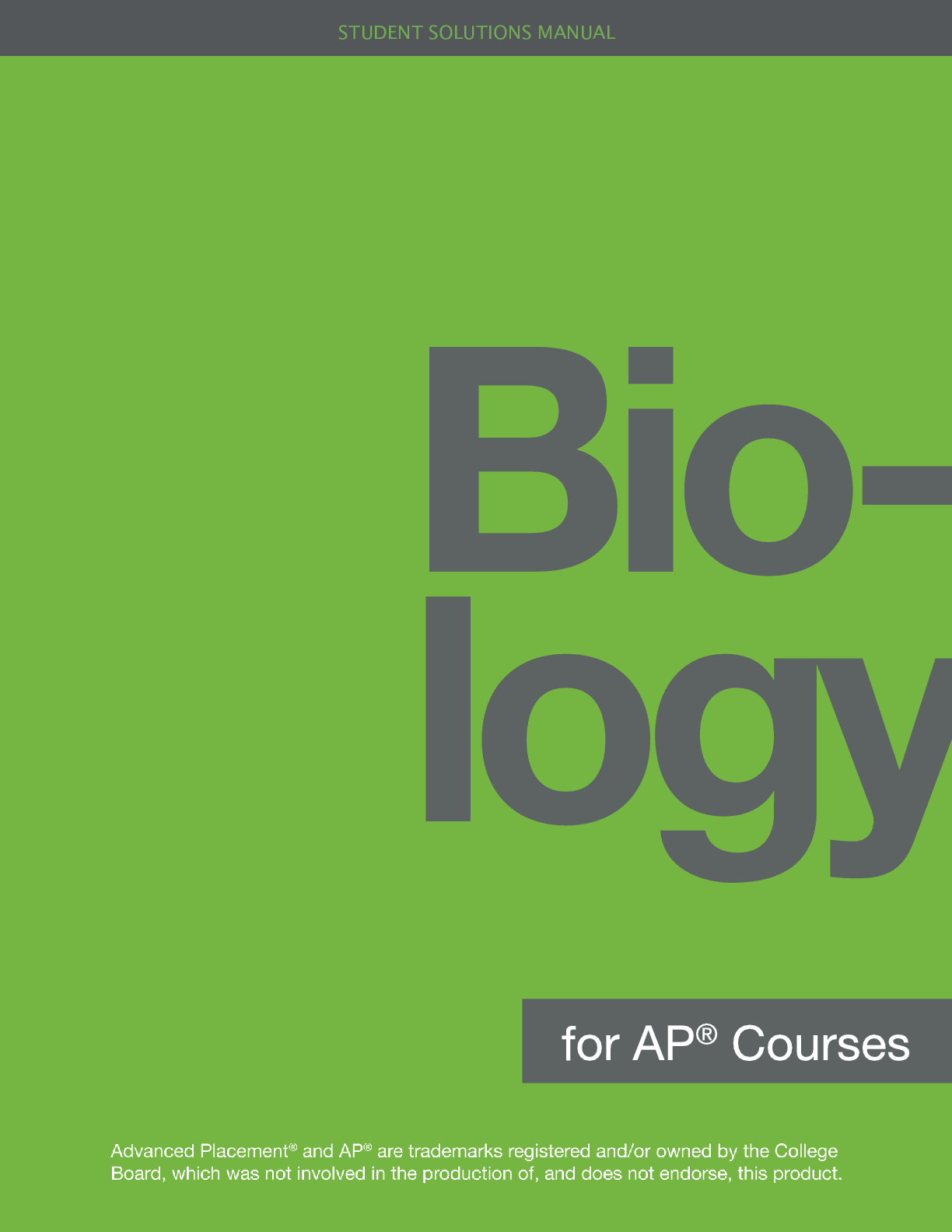 AP® Biology Student Solutions Manual Browsegrades