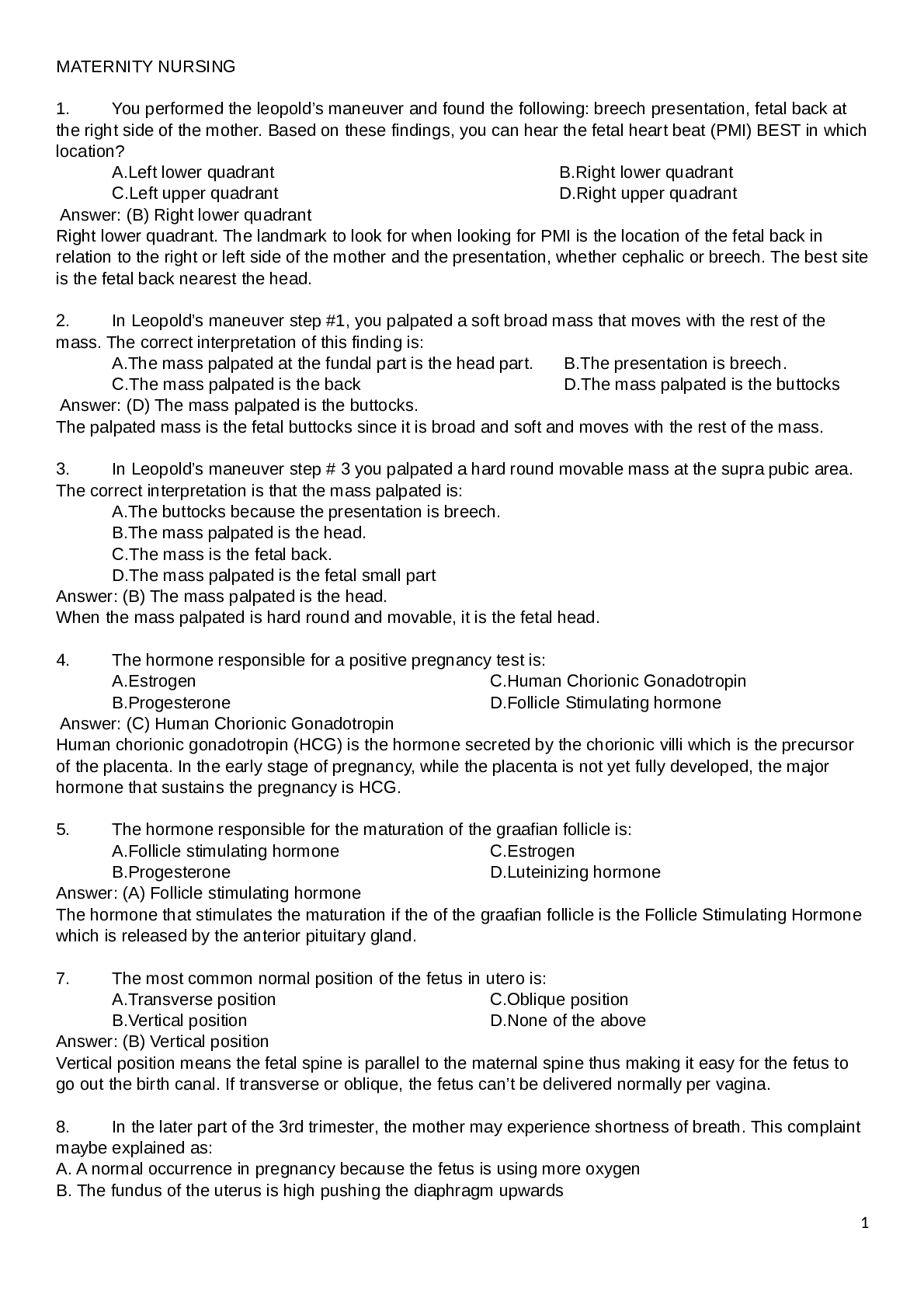 NSG 522 Final Exam 2022 Browsegrades