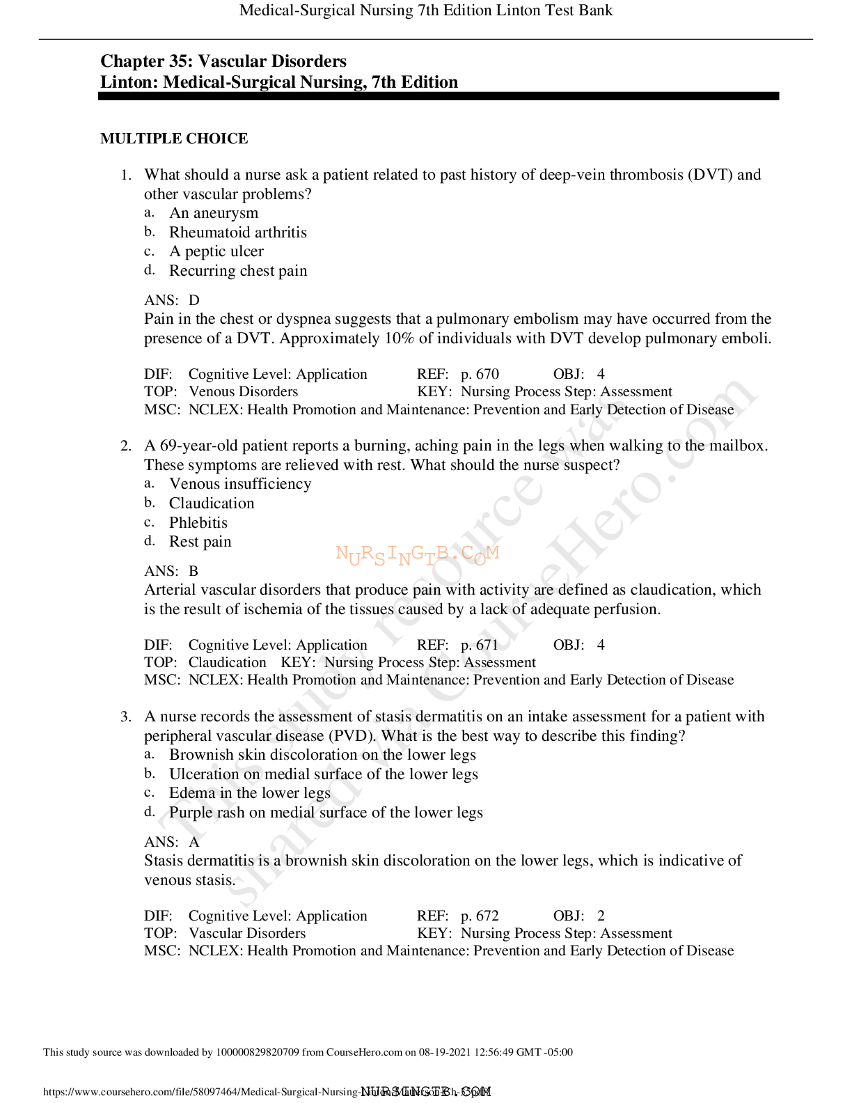 Medical_Surgical_Nursing_Linton_Matterson_Ch_35 LATEST 2021/2022