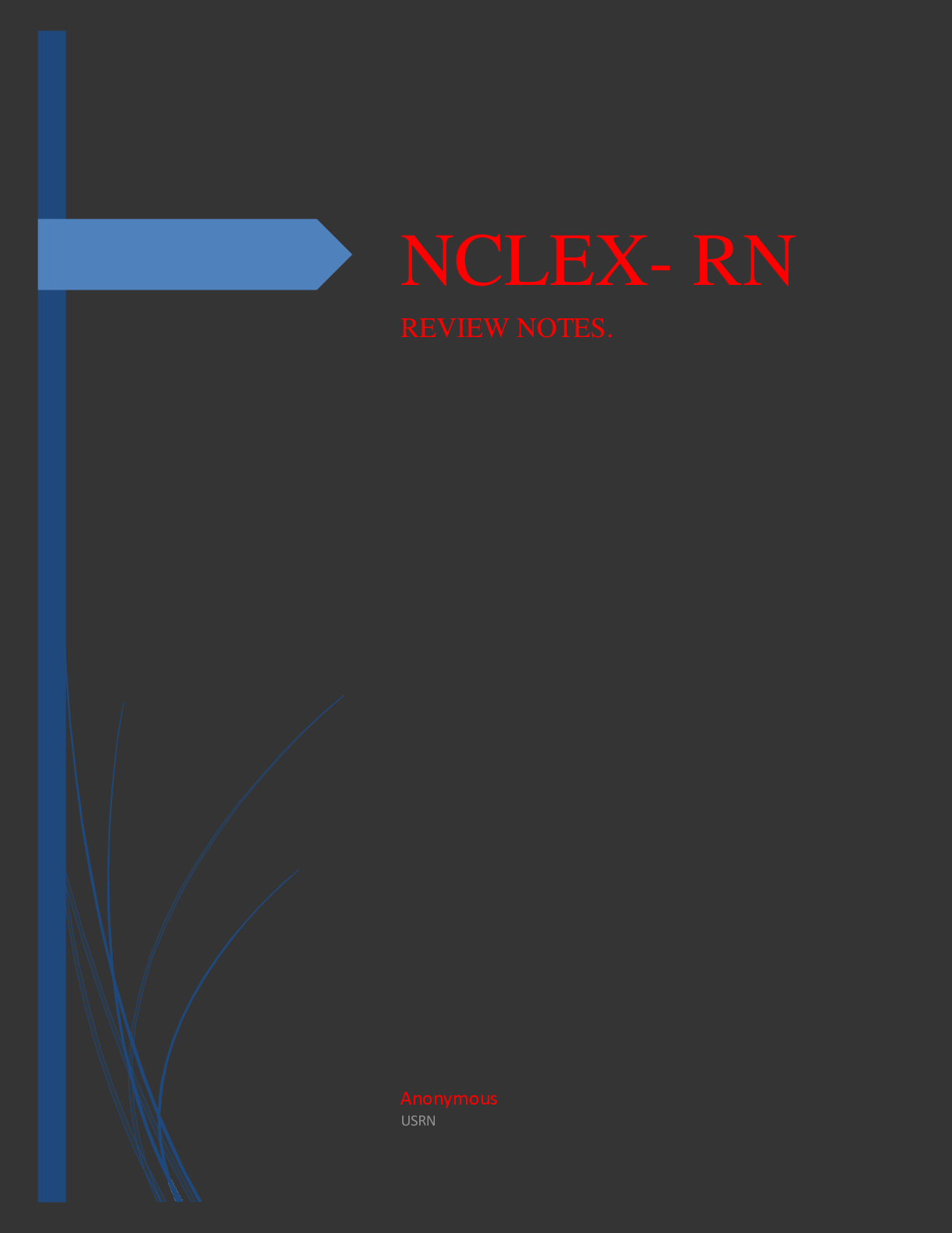 NCLEX RN REVIEW NOTES. Browsegrades