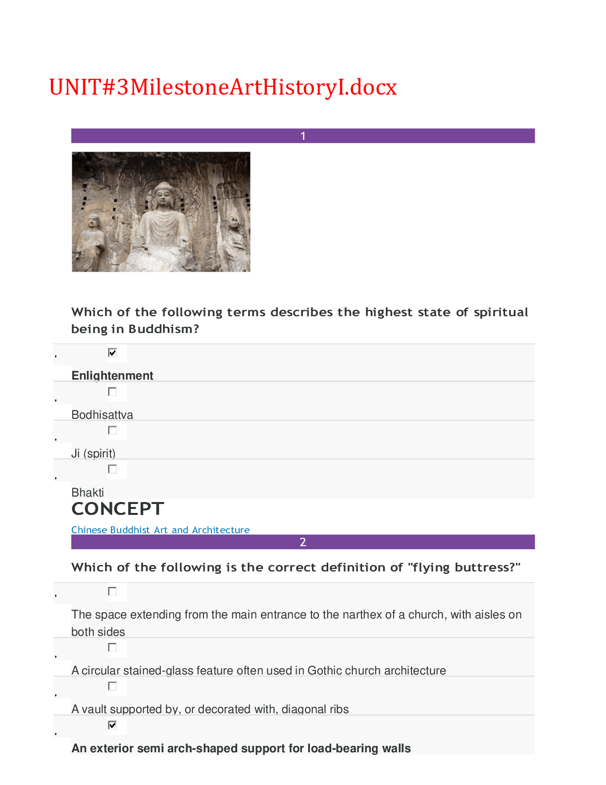 GENERALED 1500 Sophia Art History 1 Final Milestone Highlighted 2020