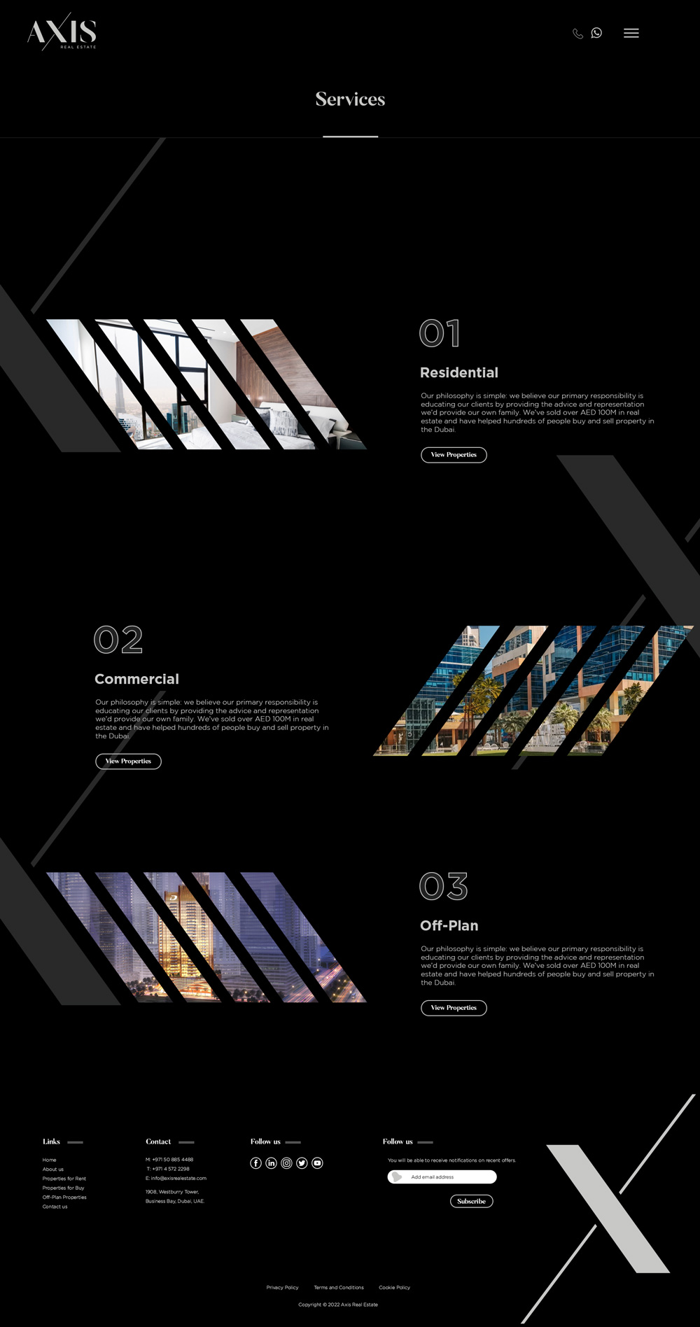 Axis Real Estate UX/UI Design  Design Company Dubai