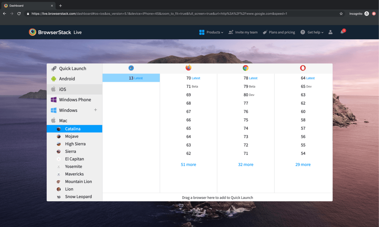Safari Browser Testing on Real Devices, no VMs BrowserStack
