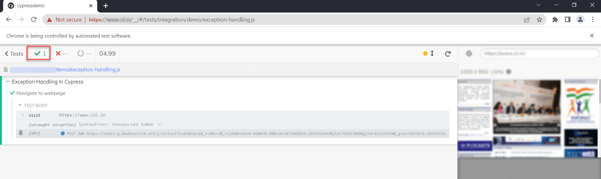 How to handle Errors in Cypress BrowserStack