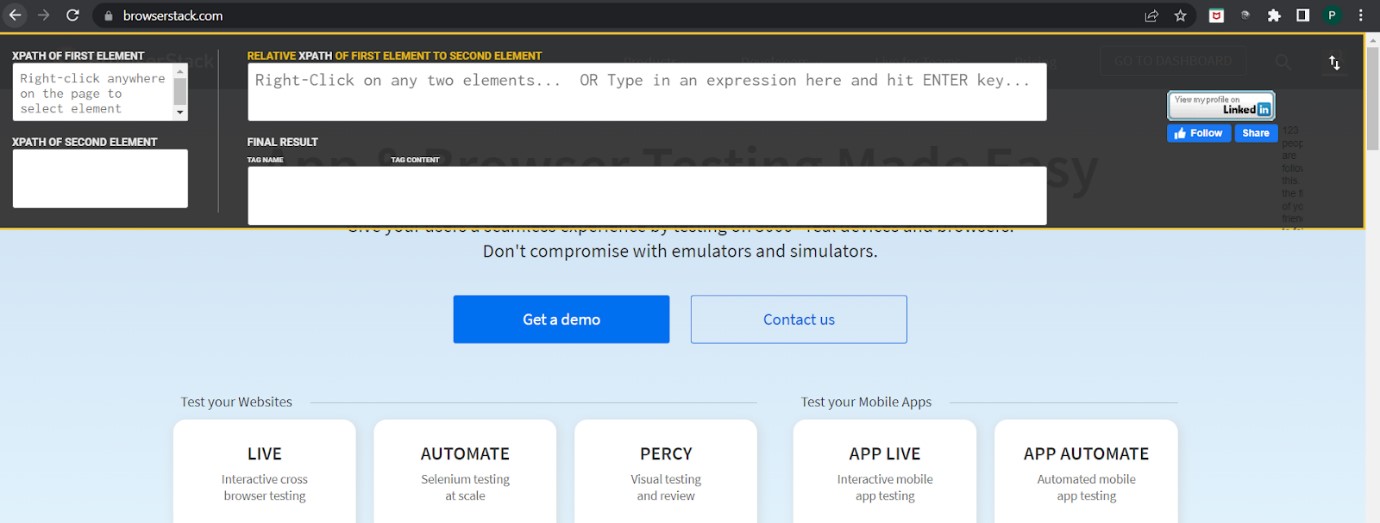 Top Chrome Extensions to find Xpath in Selenium BrowserStack