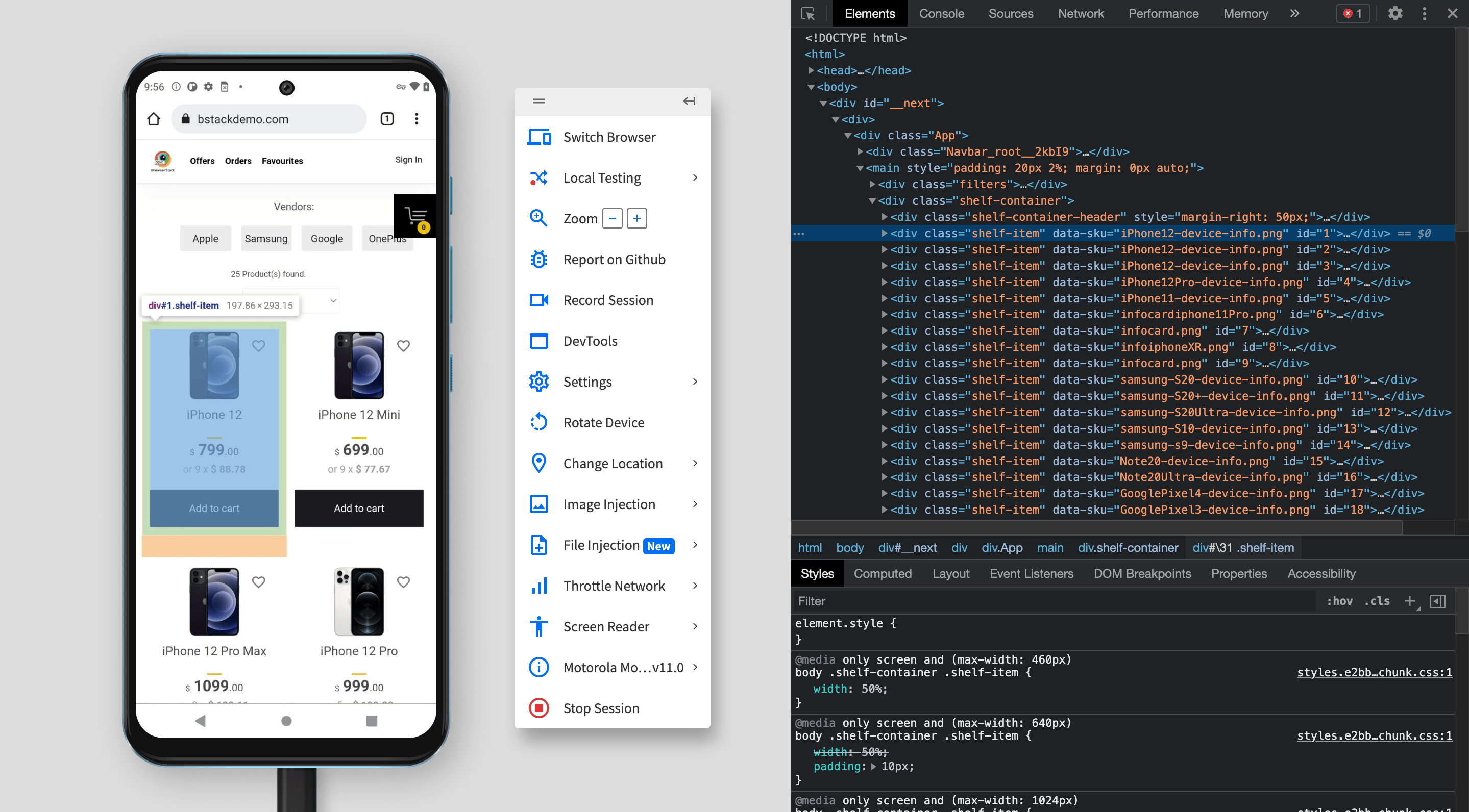 How to make React App Responsive using reactresponsive? BrowserStack