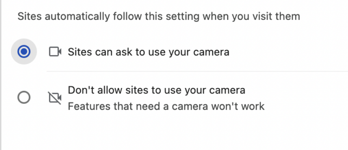 How to allow access to camera on android