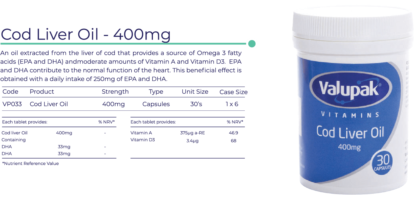 Cod liver oil Br Pharmaceuticals
