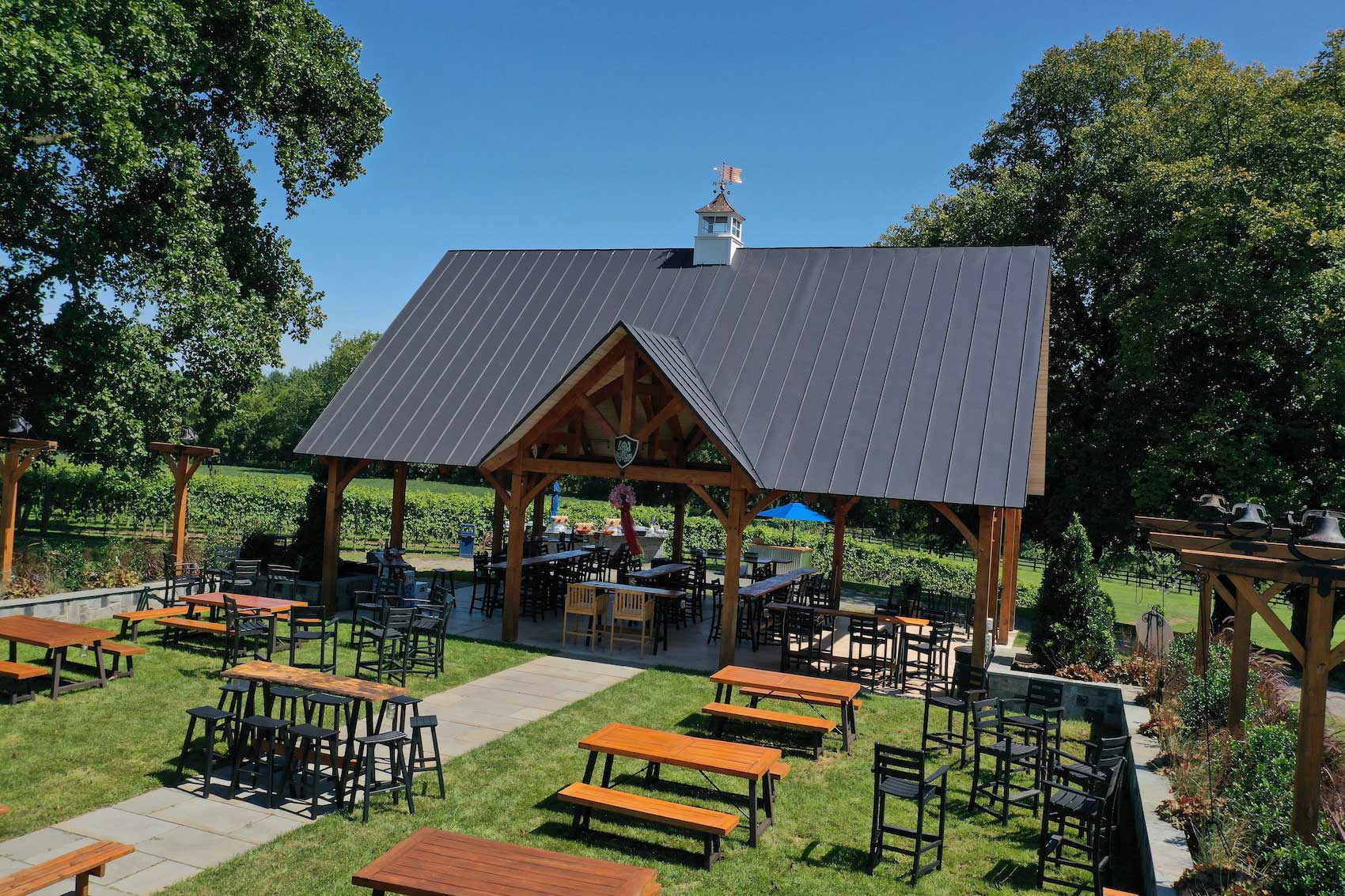 Bleu Frog Vineyards Event Venue Blue Ridge Timberwrights