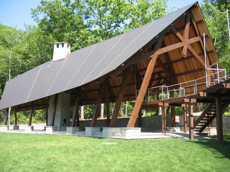 The Pavilion at Overton Retreat Timber Frame Commercial Pavilion