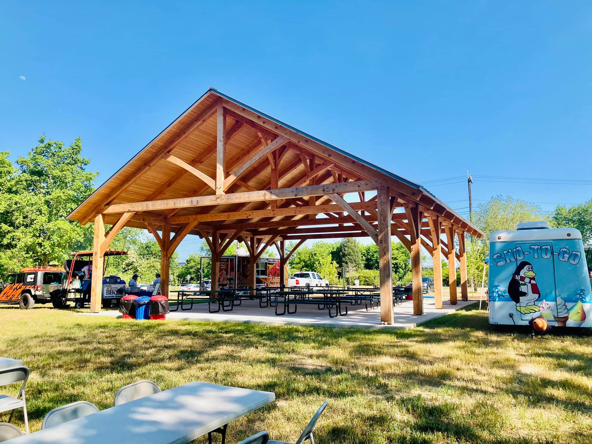 West Point Farmers Market Timber Frame Commercial Pavilion BRTW