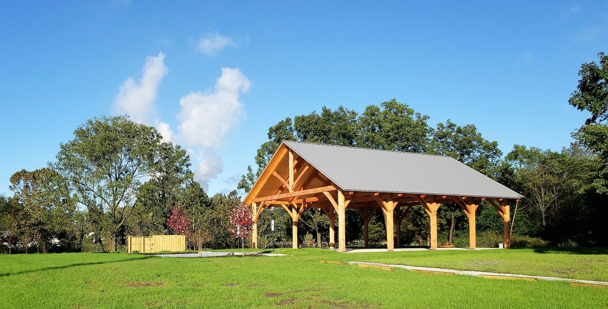 West Point Farmers Market Timber Frame Commercial Pavilion BRTW