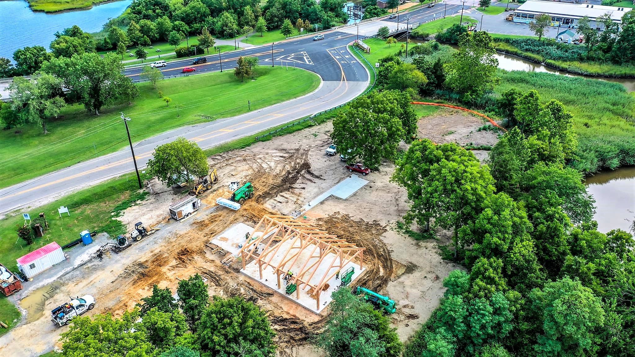 West Point Farmers Market Timber Frame Commercial Pavilion BRTW