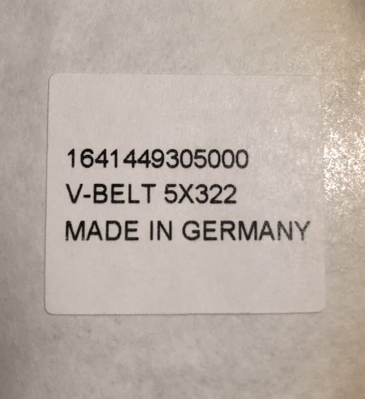 Motor belt (V Belt) Pfaff 230,60,139,339 Brubaker's Sewing Center
