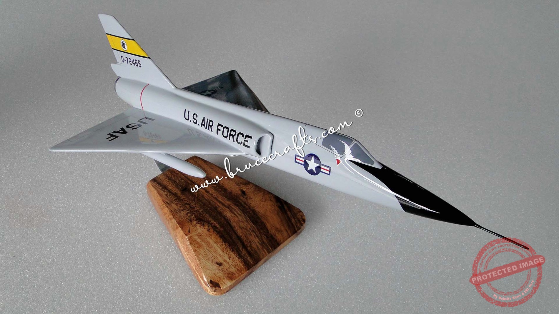 Convair F106 Delta Dart Mahogany Wooden Aircraft Models Boat