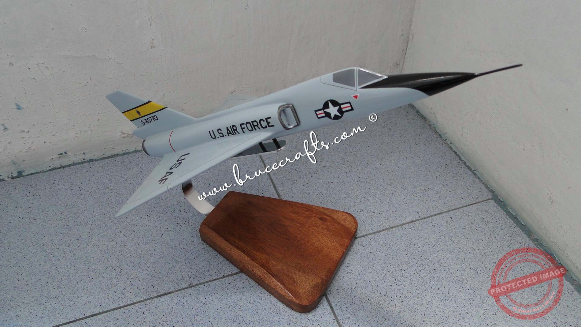 Convair F106 Delta Dart Mahogany Wooden Aircraft Models Boat & Ship Models Handmade Museum