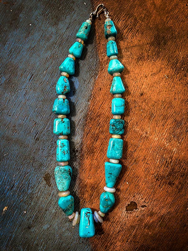 Morenci Turquoise Necklace Bruce Eckhardt Jewelry
