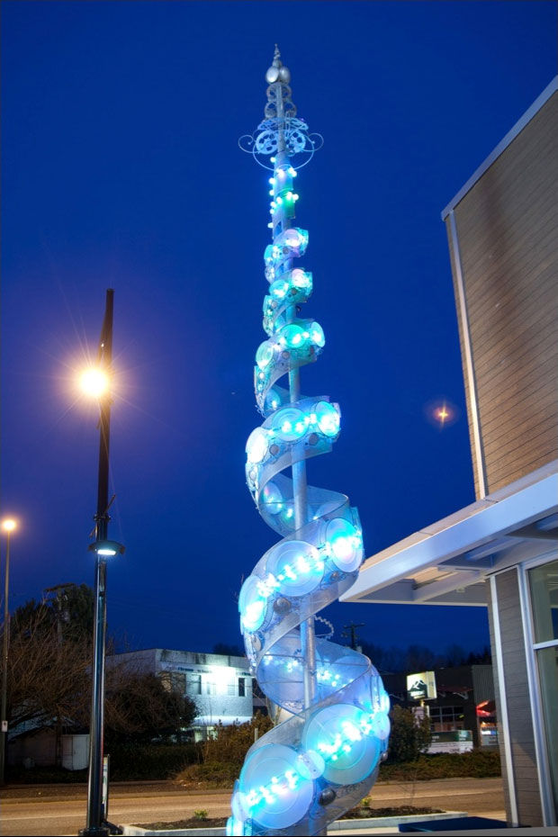 Lightwave Interactive 3d light sculpture Bruce Voyce