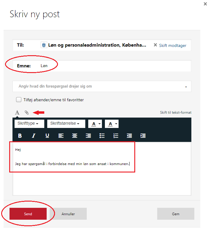 Sådan skriver du en ny meddelelse eBoks brugersupport
