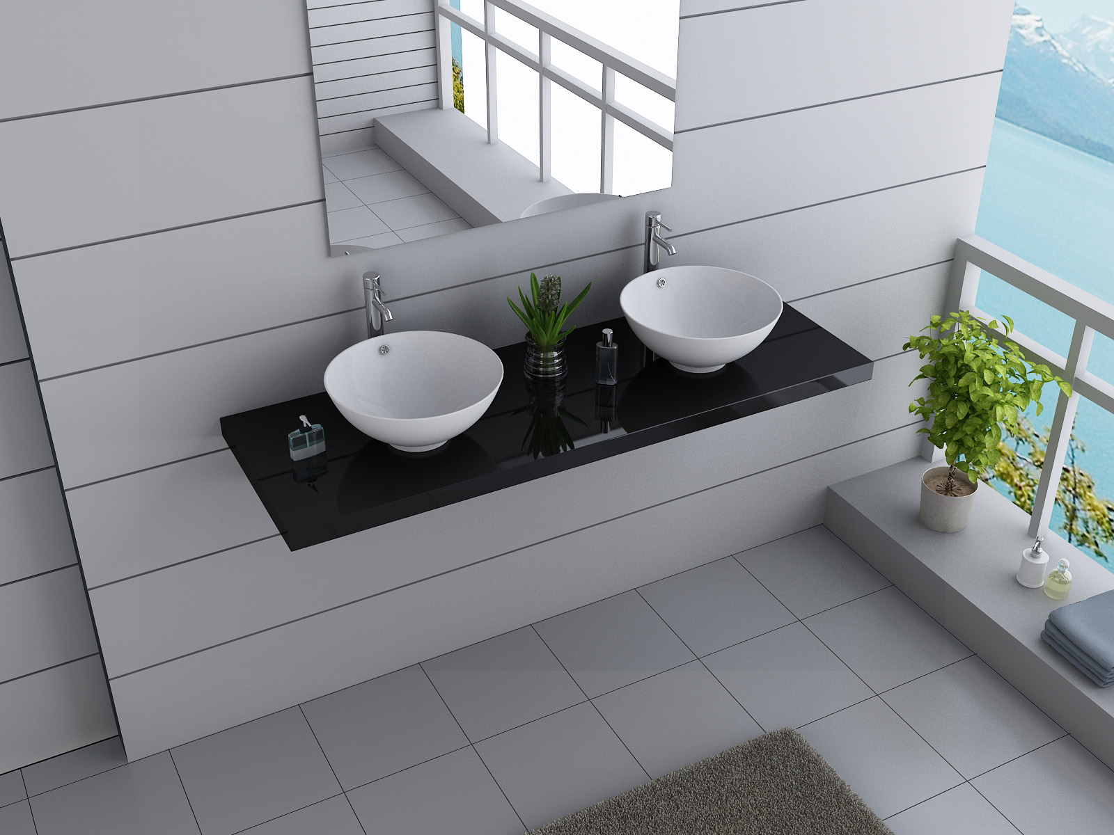 Design Badmöbel AUSTRALIA XL Waschbecken Waschtisch