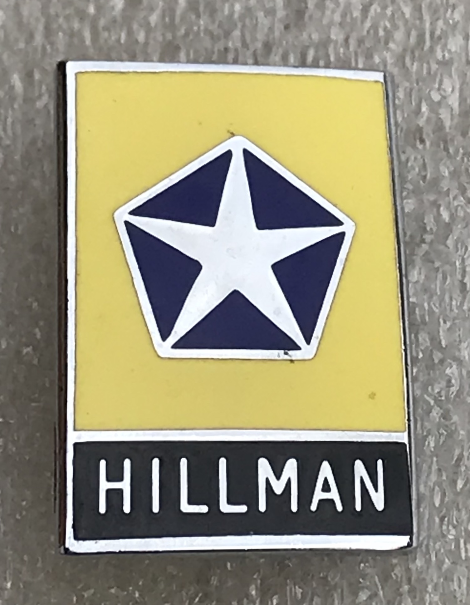 Hillman Motor Car Enamel Badge The Brummie Badgeman