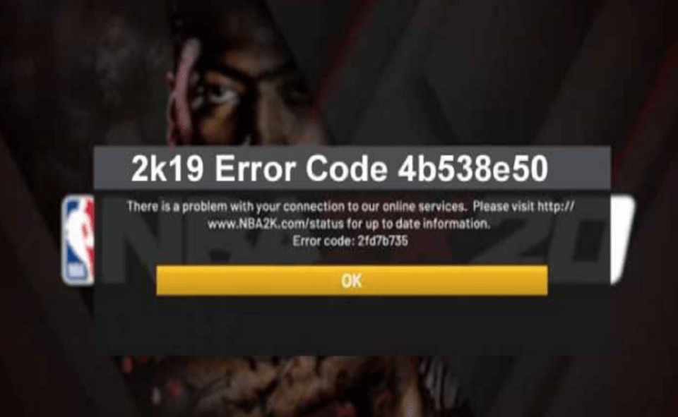 2K19 Code derreur 4b538e50 Voici comment le compléter BrunchViraux
