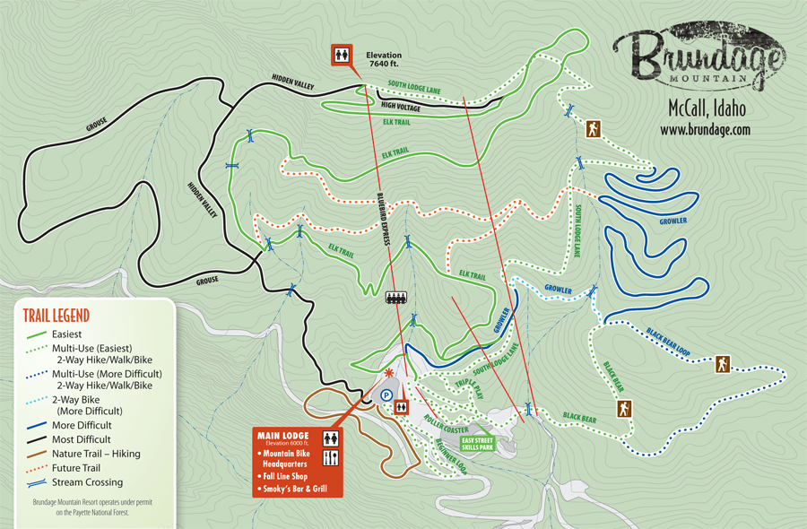 Trail Maps Brundage Mountain Resort