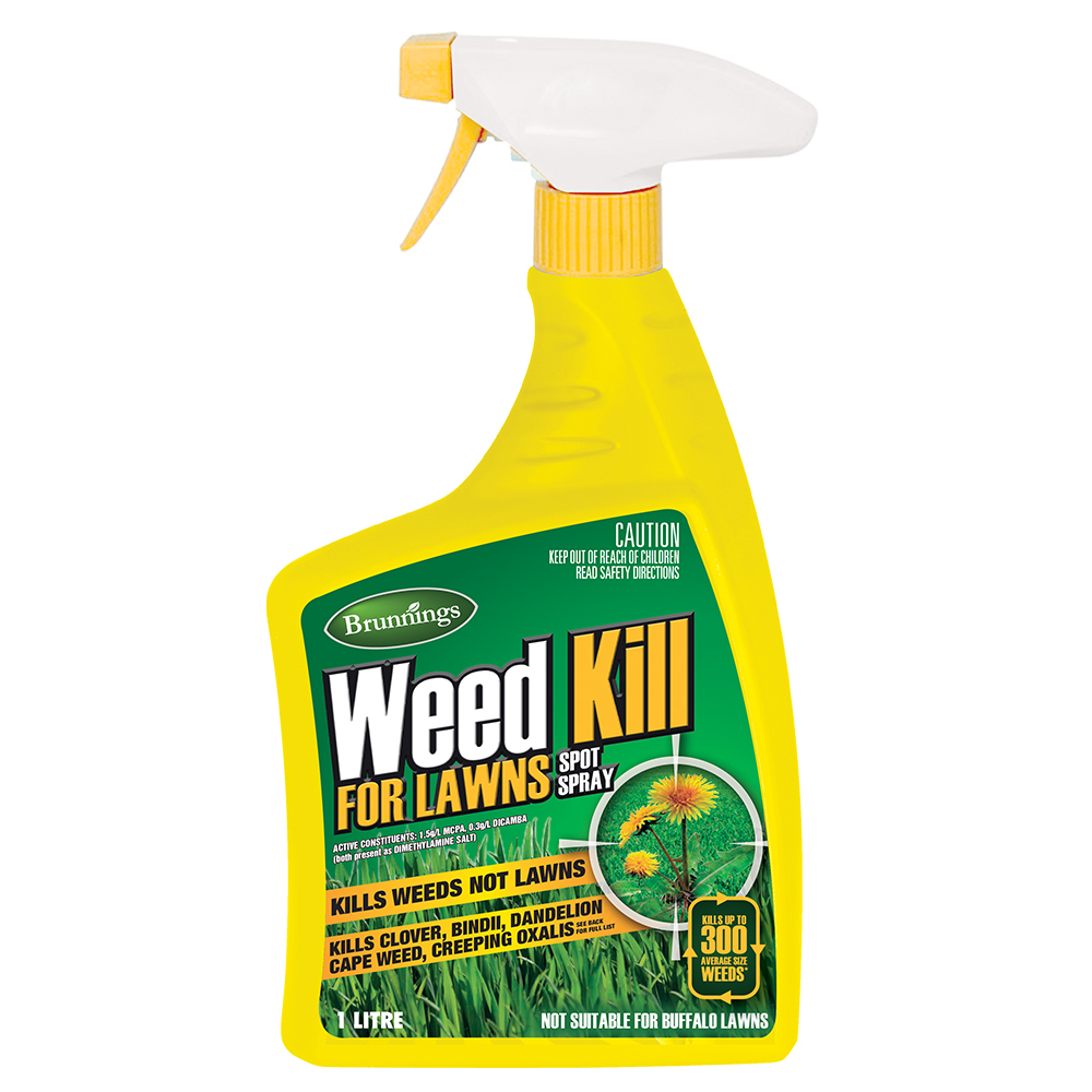 Weed Kill For Lawns Spot Spray RTU 1L Brunnings