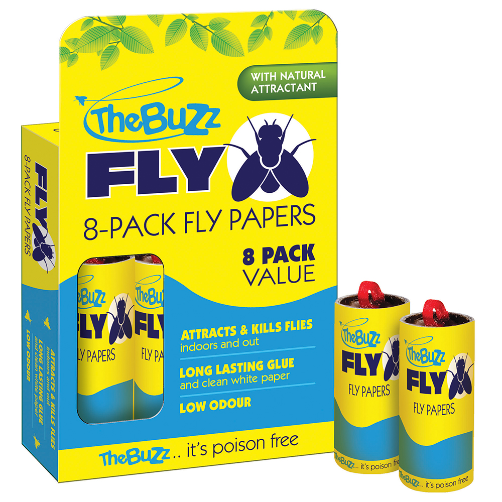 8Pack Fly Papers Brunnings