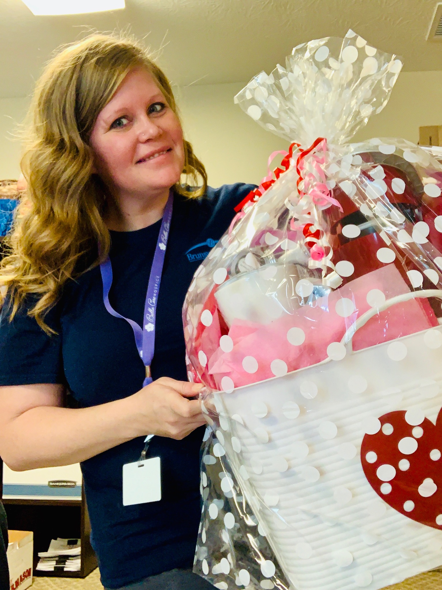 Brunswick Nursing Home Employee Wins Prize Basket