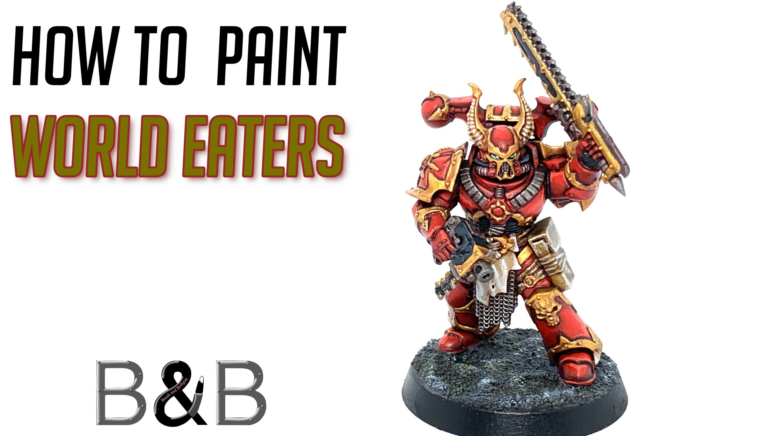 Video 'How to paint World Eaters' The Brush and Boltgun
