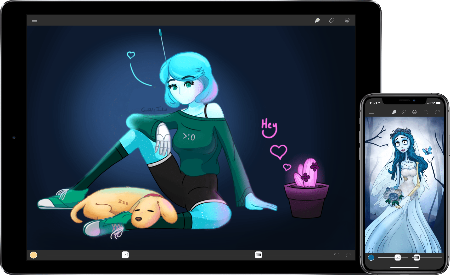 Brushes Paint, Draw, Sketch on iPhone, iPad, iPad Pro