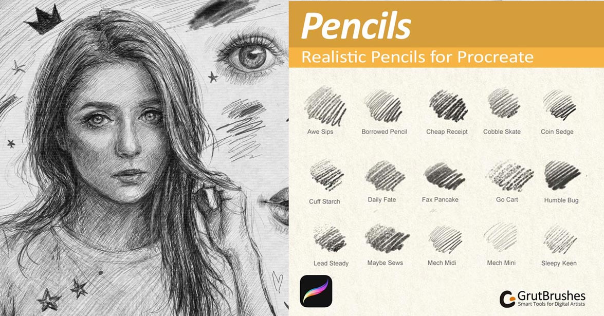 Best PROCREATE Pencil Brushes [Free and Premium] BrushWarriors