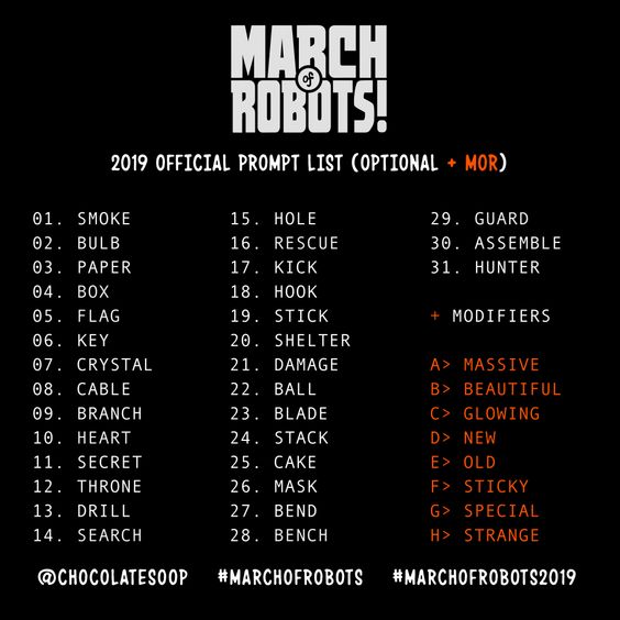 March Of Robots 2023 List March Of Robots - Design Your Own Robot! - Brushwarriors
