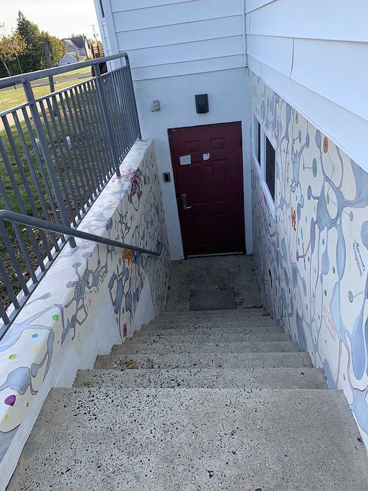 stairwell, brain neurons