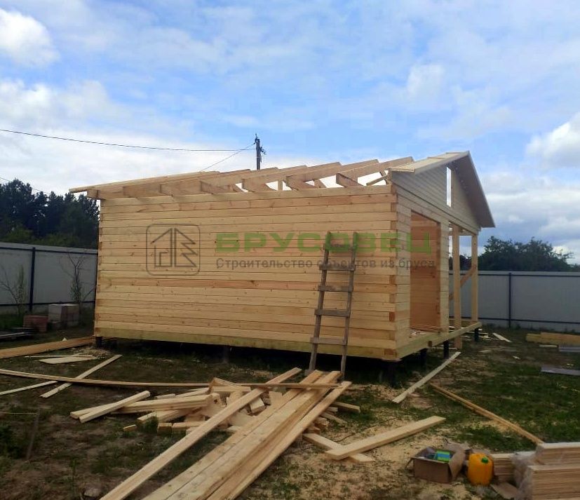 Гараж по проекту "Клермон" 6x8 м (под ключ) Брусовец