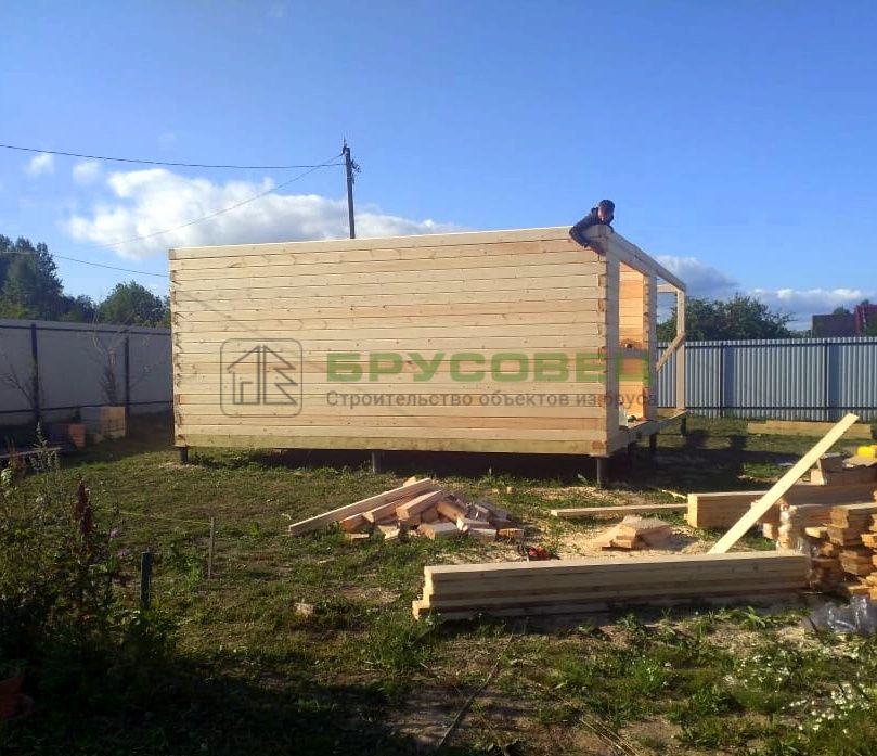 Гараж по проекту "Клермон" 6x8 м (под ключ) Брусовец