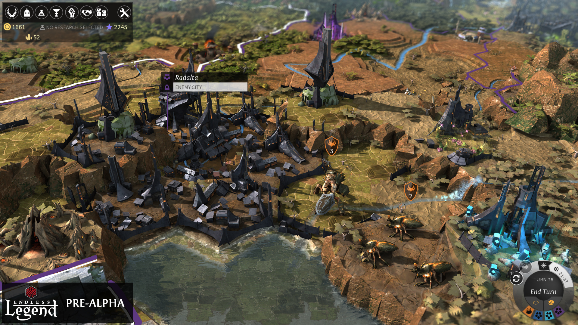 Endless Legend Necrophage attack on Vaulters city Brutal Gamer