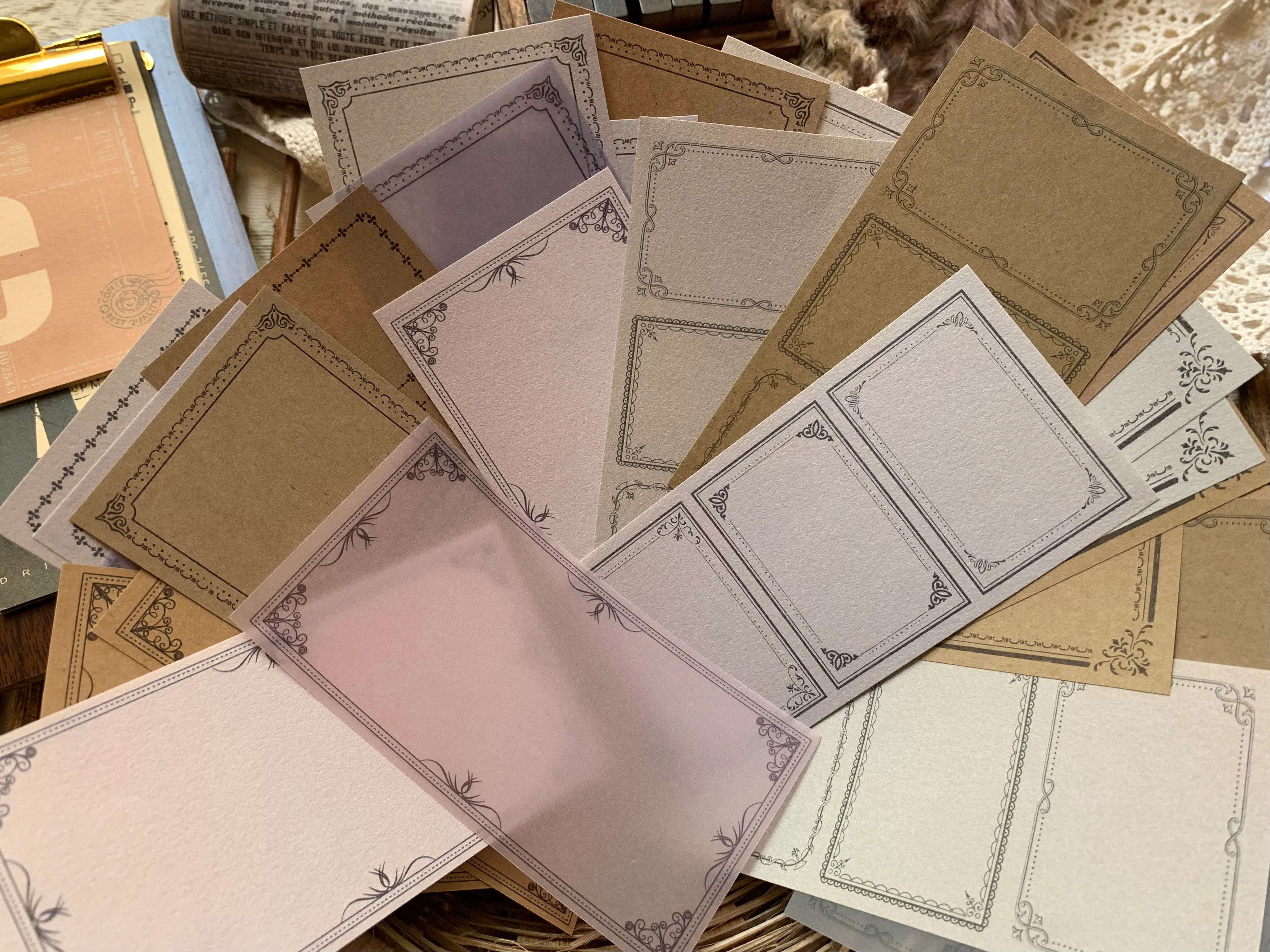 Vellum + Kraft Paper Set Design BRWN