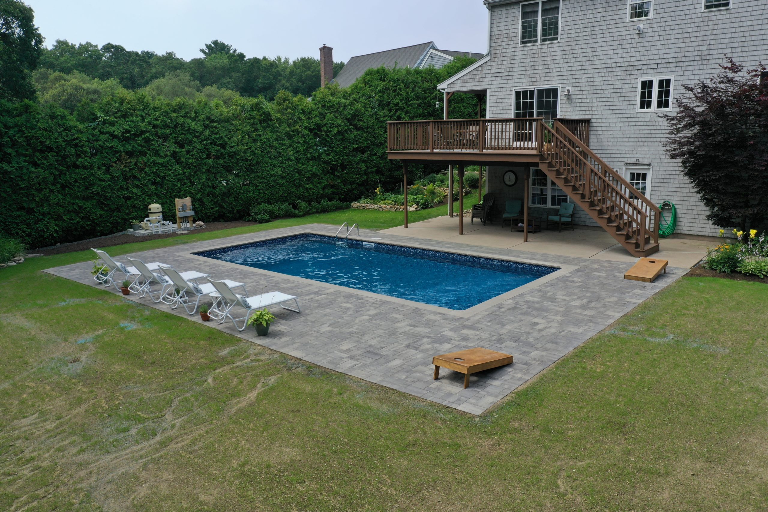 Pool Patio Installation Fairhaven, MA BRW Property Services