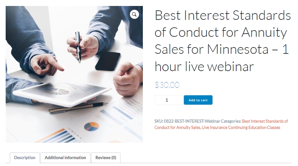 Required Minnesota Annuity Course Three Approved Classes Agents say, "This is the BEST