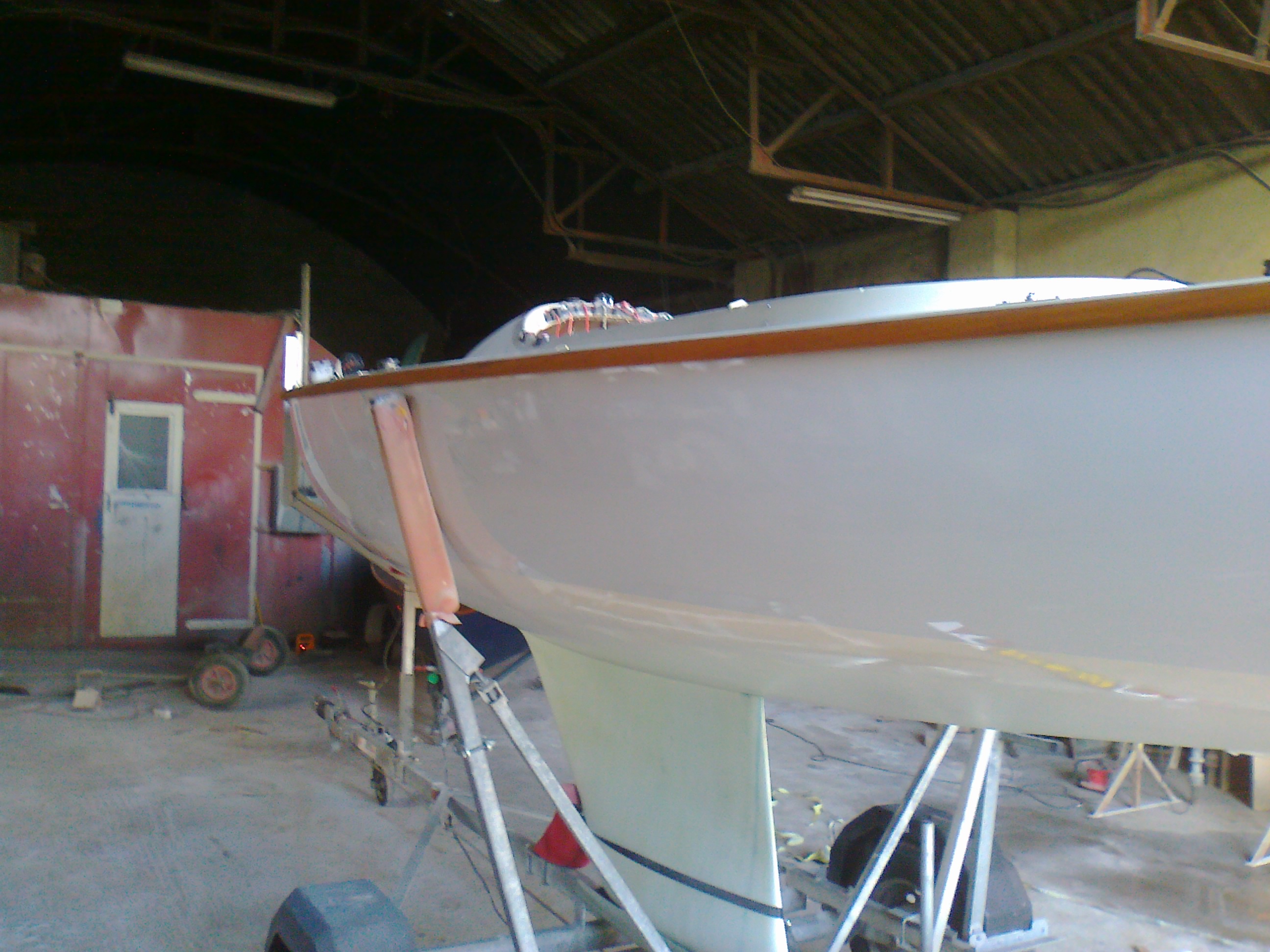 Squib respray Bryan Willis Marine Yacht and Boat Painting Northern Ireland Repairs, GRP Wood