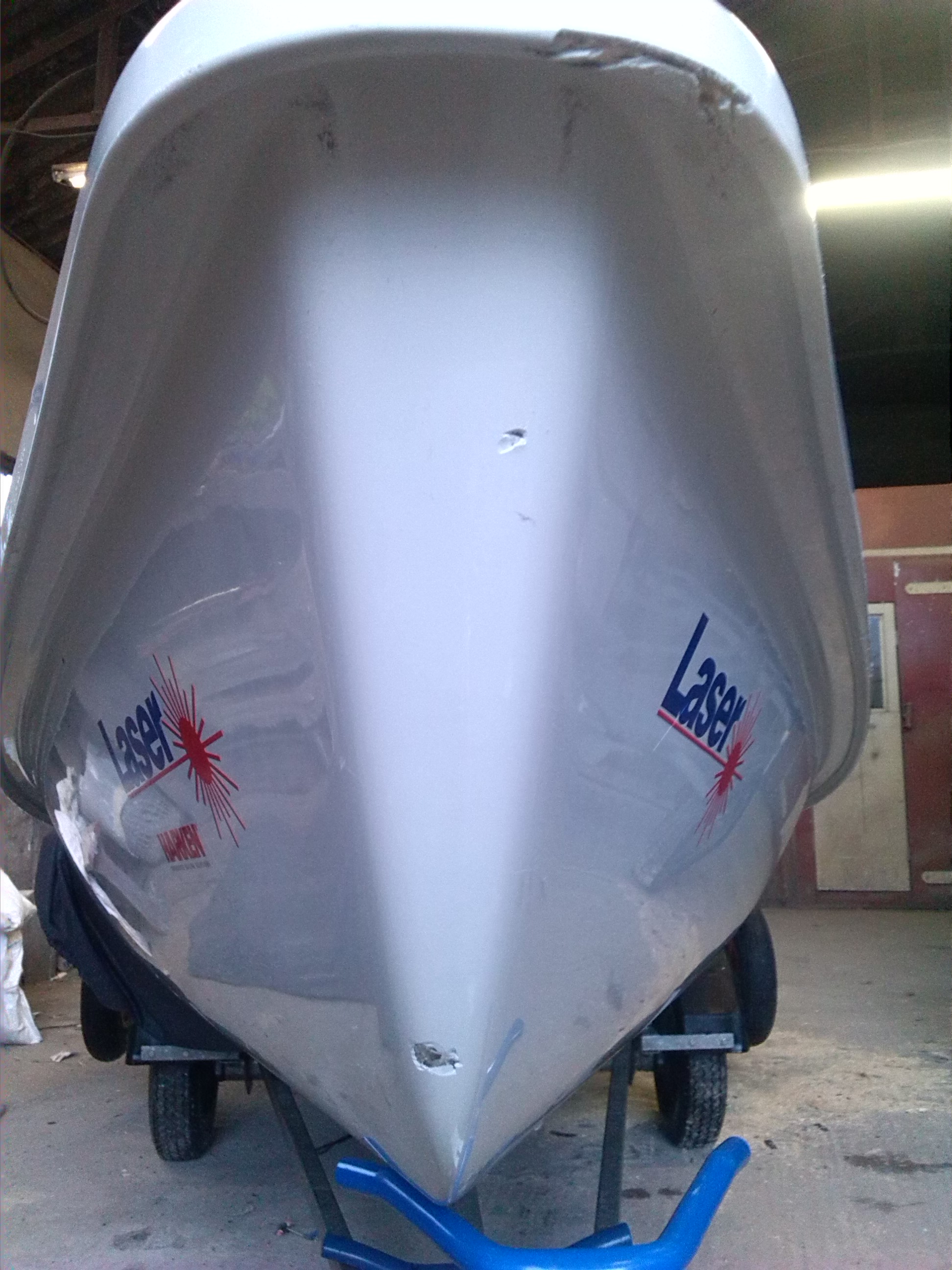 laser gelcoat repairs Bryan Willis Marine Yacht and Boat Painting Northern Ireland Repairs