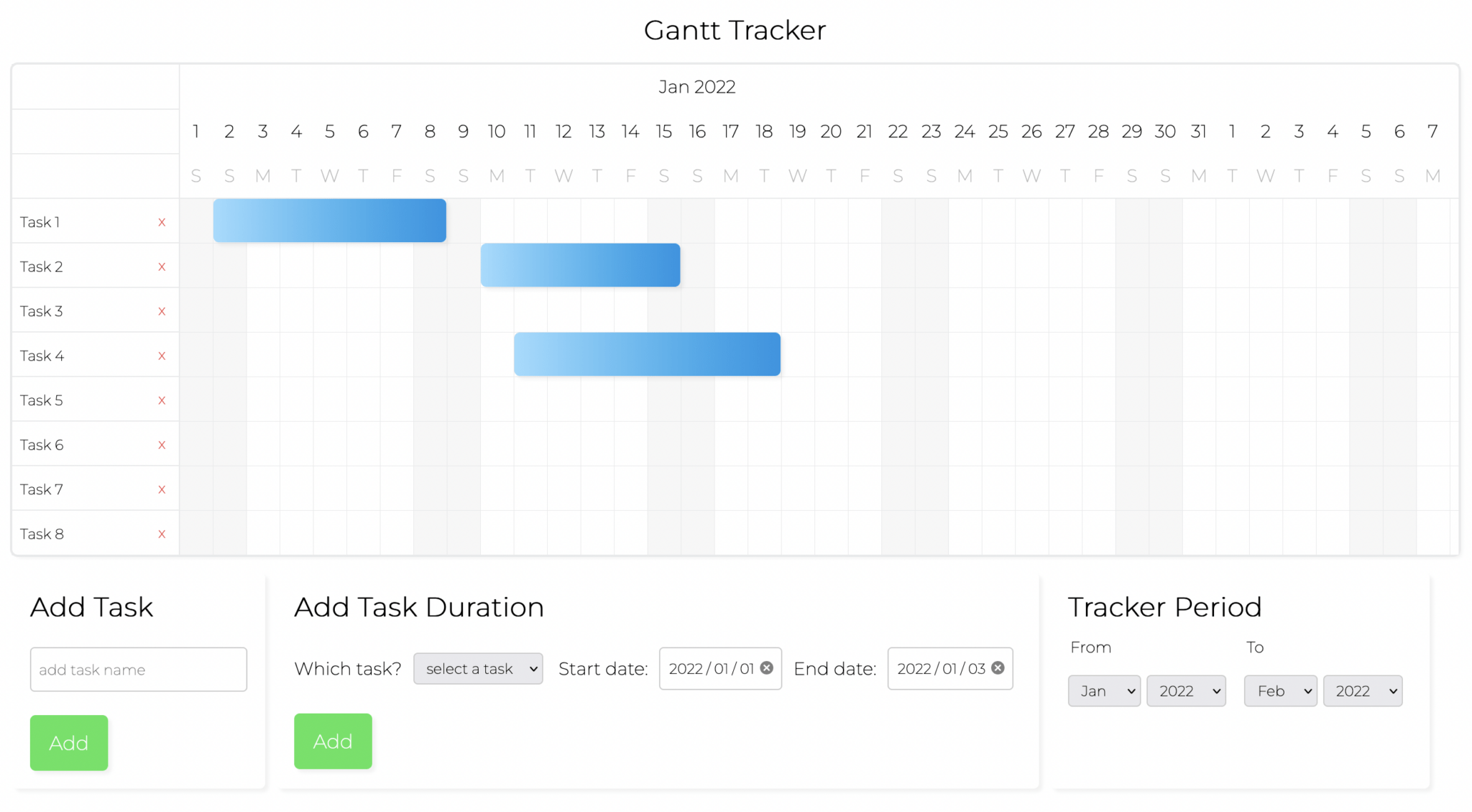 Creating a Gantt chart with React using Next.js - Bryntum